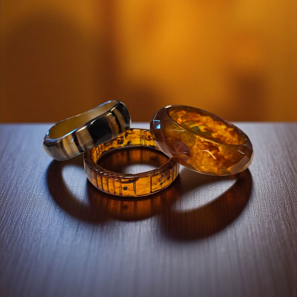 Set Of Three Beautiful Acrylic Bangle Bracelets 40$